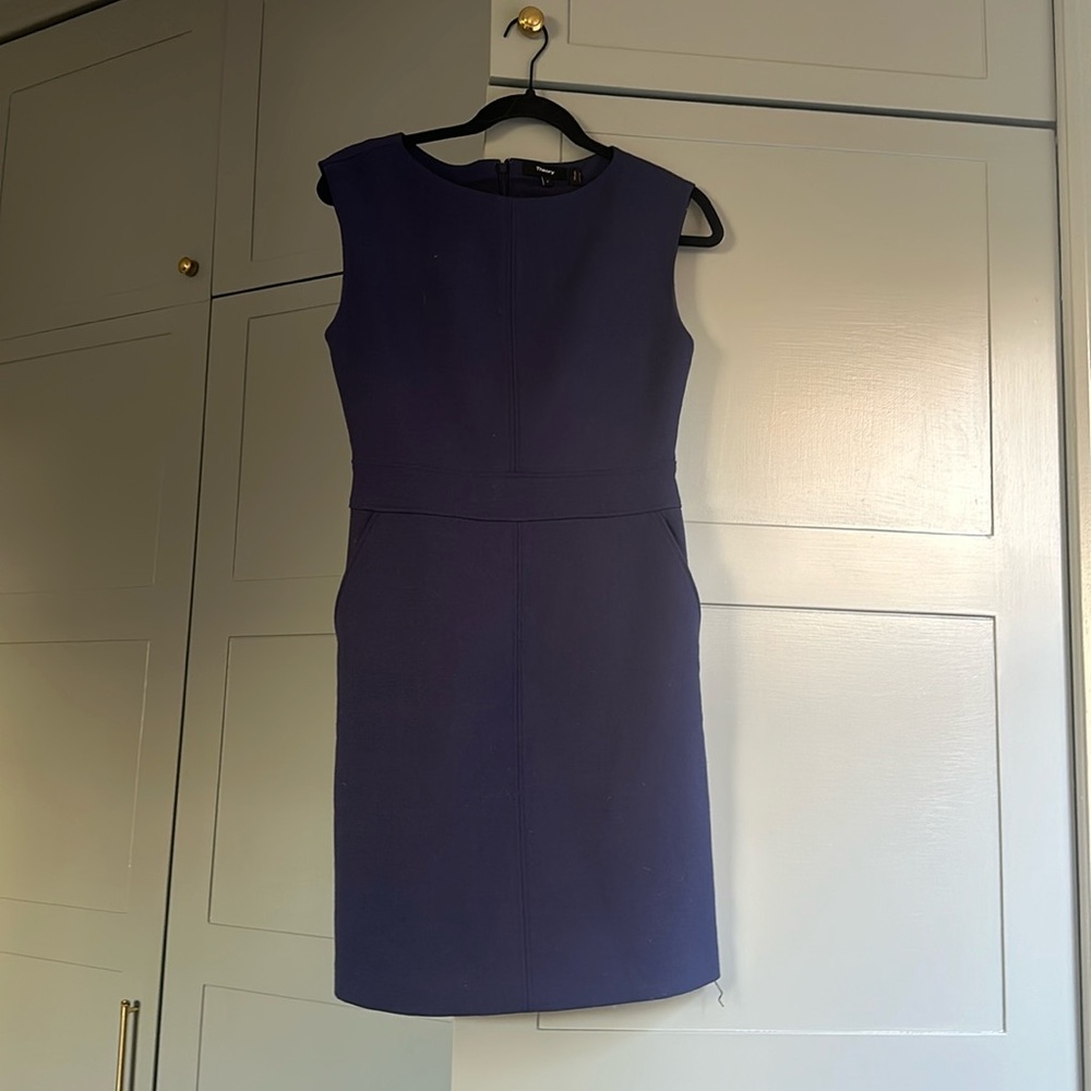 Theory Wool Blend Shift Dress